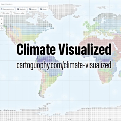 2025 CaGIS Map Design Competition, Winner, Student Map Competition (David Woodward Digital Map Award): Climate Visualized by Atlas Guo (University of Wisconsin-Madison)